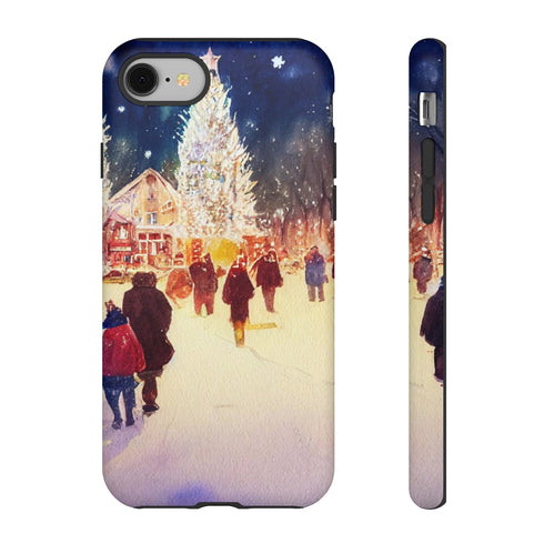 A Christmas Market in Denver Colorado - Impact Resistant Phone Case iPhone 8 Matte